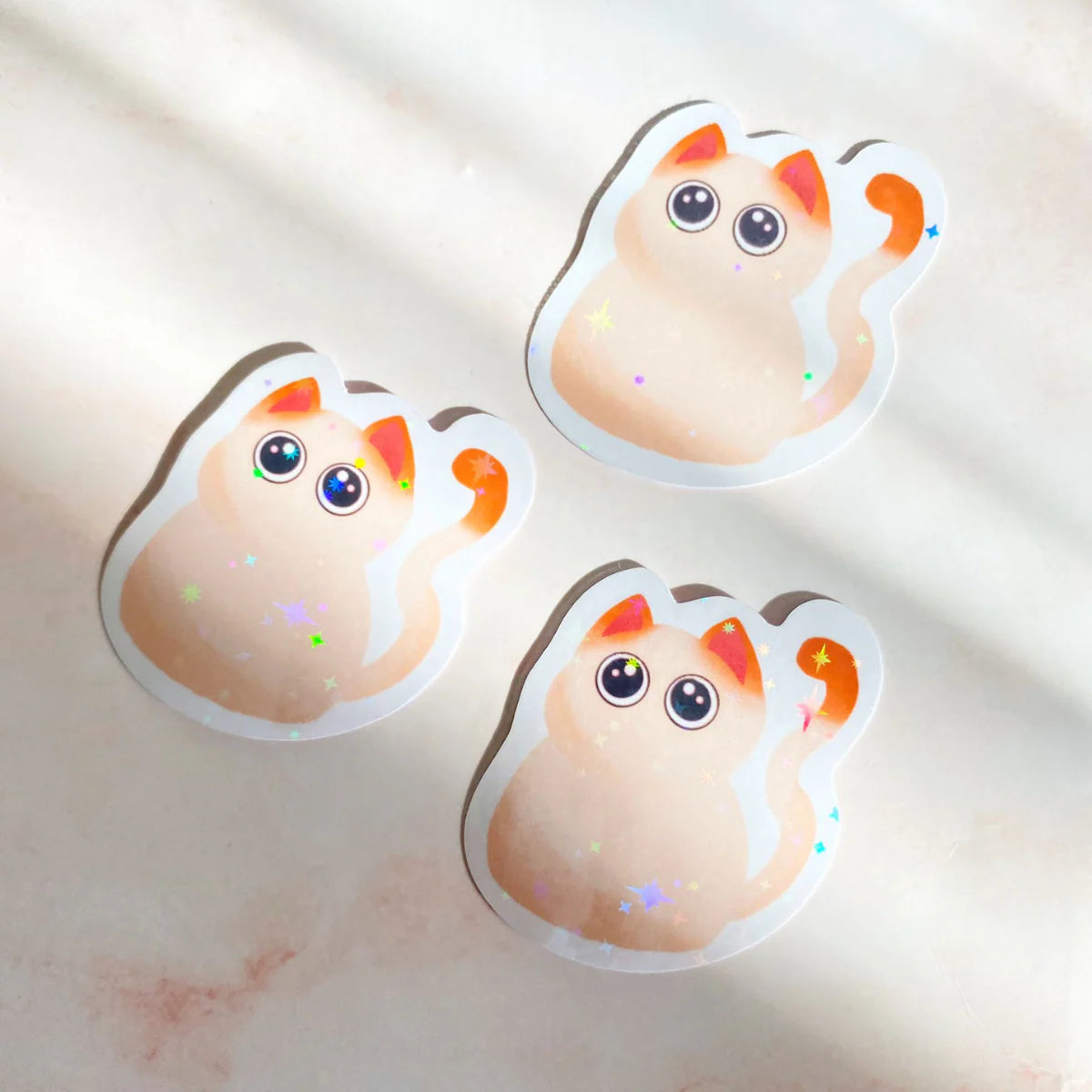 Purfect White Cat Sticker